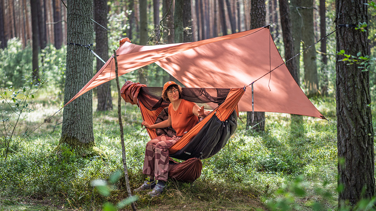 Hamak Lesovik Draka Terra Rosa pomarańczowy